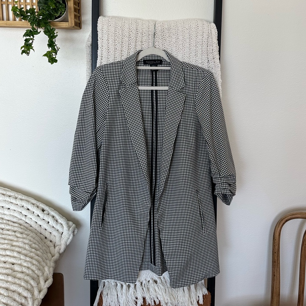 Rachel Zoe Checkered Blazer